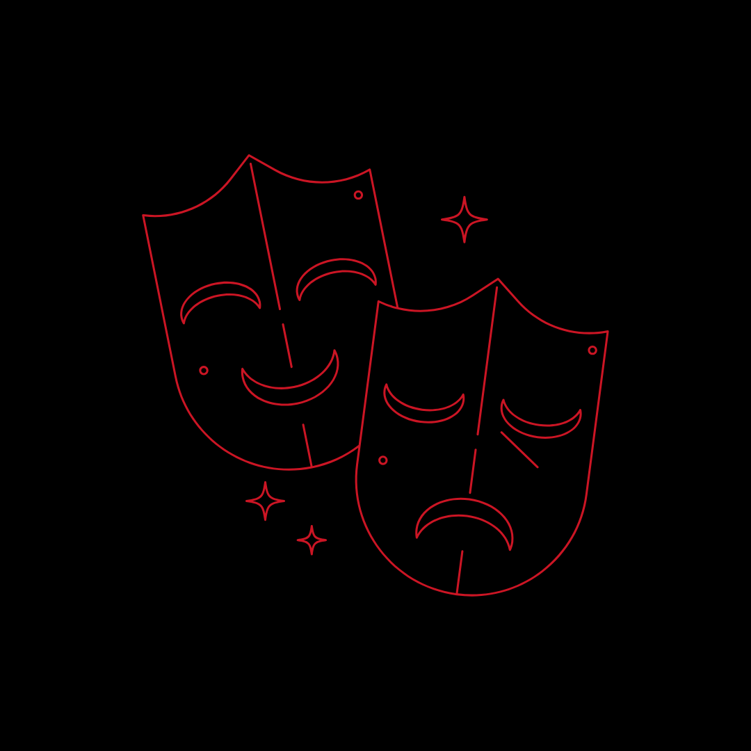 Icône masque de théâtre