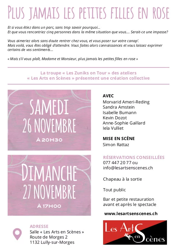 Encore les petites filles en rose — verso